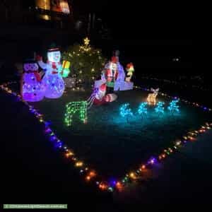 Christmas Light display at 3 Castle Close, Glen Waverley