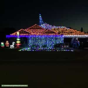 Christmas Light display at 11 Navigator Drive, Singleton
