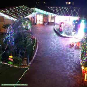 Christmas Light display at 14 Newbery Road, Wembley Downs