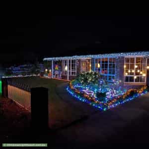 Christmas Light display at 58 Bayview Road, Lauderdale