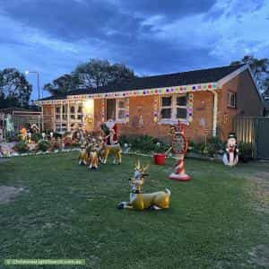 Christmas Light display at 10 Trimmer Place, Kambah