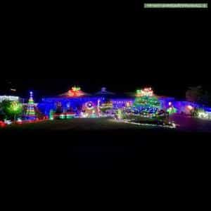 Christmas Light display at 30 Eradu Ramble, Hocking