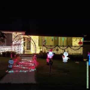 Christmas Light display at 15 Dempster Street, Claremont