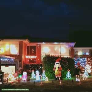 Christmas Light display at 15 Arnold Street, Newnham