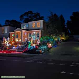 Christmas Light display at 335 Hawthorn Road, Vermont South