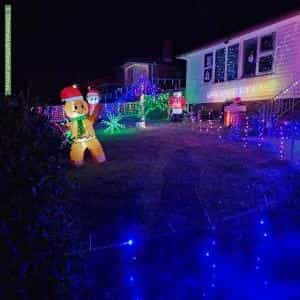 Christmas Light display at 7 Brodie Street, Claremont