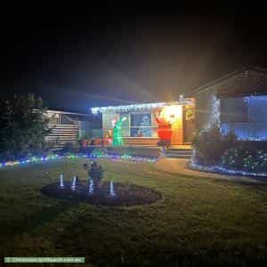 Christmas Light display at 79 Hilton Road, Claremont