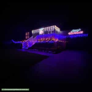 Christmas Light display at  30 Westcott Street, Cessnock