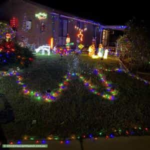 Christmas Light display at 42 Mockridge Drive, Kangaroo Flat