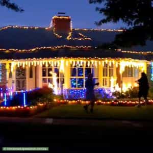 Christmas Light display at 33 Manor Drive, Frankston South