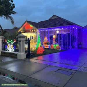 Christmas Light display at  Aroona Road, West Croydon