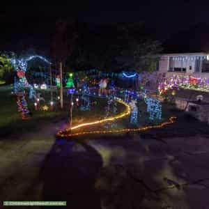 Christmas Light display at 26 Marlock Street, Rivett