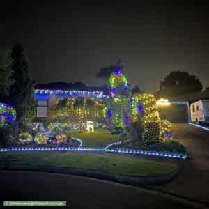 Christmas Light display at 9 Raheen Court, Vermont South
