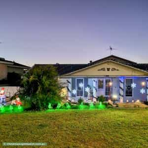 Christmas Light display at 38 Dilkara Way, City Beach