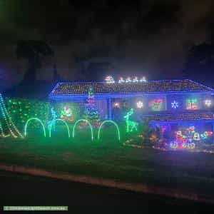 Christmas Light display at 6A Frontignan Street, Eschol Park