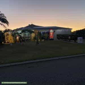 Christmas Light display at 20 Bucknell Place, Swan View
