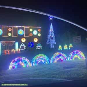 Christmas Light display at 5 Mitchell Court, Croydon North