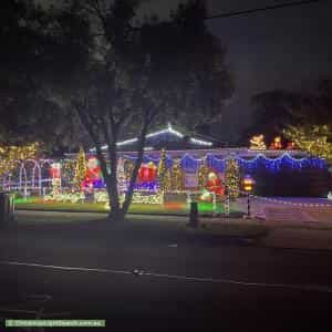 Christmas Light display at 35 Blandford Crescent, Bayswater North