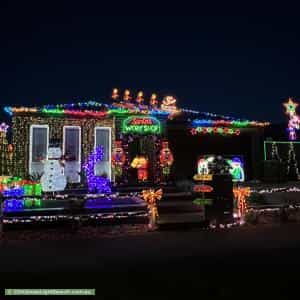 Christmas Light display at  Greendale Boulevard, Pakenham