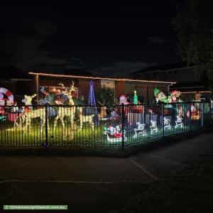 Christmas Light display at 6 Riverina Street, Largs North