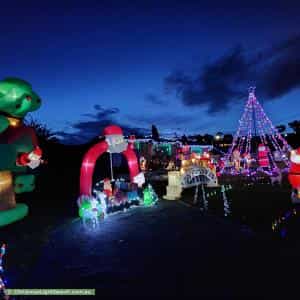 Christmas Light display at 1 Doulton Court, Glenorchy
