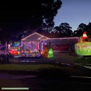 Christmas Light display at 37 Sutherland Avenue, Kew East