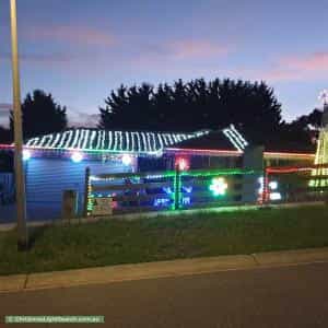 Christmas Light display at 45 Roulston Way, Wallan