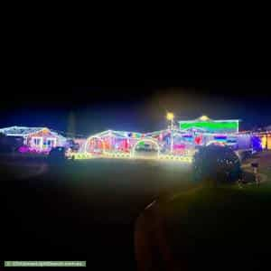 Christmas Light display at  Mann Place, Saint Helens Park