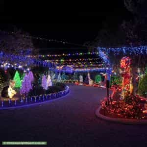 Christmas Light display at 15 Gilbert Street, Clayton Bay