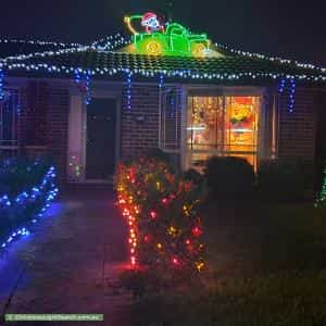 Christmas Light display at 78 Carbasse Crescent, Saint Helens Park