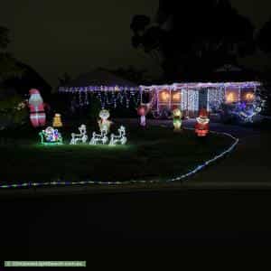 Christmas Light display at 37 Denny Place, Melton South