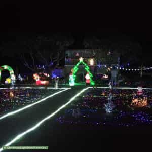 Christmas Light display at 17 Simmons Road, North Ipswich