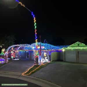 Christmas Light display at  Throsby Close, Barden Ridge