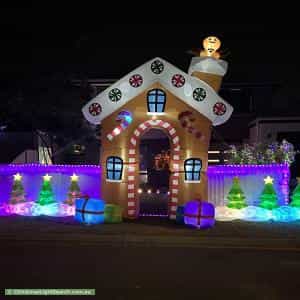 Christmas Light display at  13 Potenza Avenue, Stirling