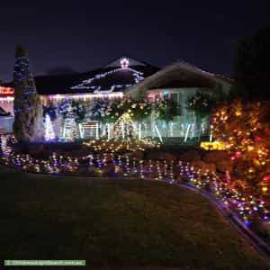Christmas Light display at  58 Glenthorn Crescent, O'Halloran Hill