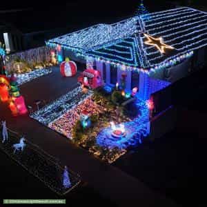 Christmas Light display at 24 Blackmountain Trail, Mount Peter