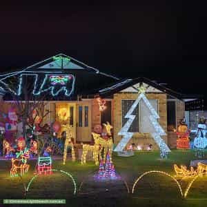 Christmas Light display at 27 Basico Avenue, Sinagra