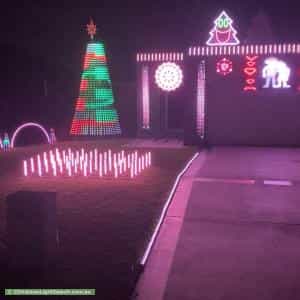 Christmas Light display at 10 Bend Court, Eatons Hill