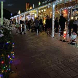 Christmas Light display at 27 Glencairn Drive, Greenvale