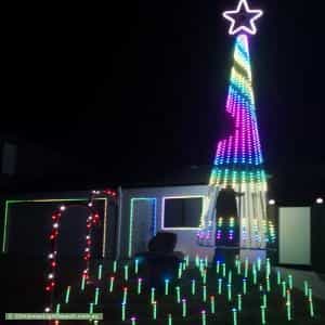Christmas Light display at 23 Albatross Walk, Hallett Cove