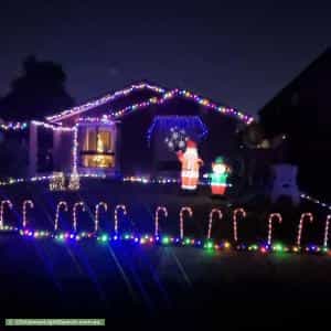 Christmas Light display at 40 King Arthur Drive, Glen Waverley
