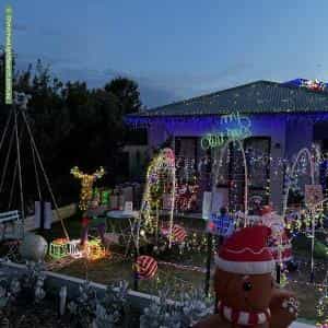 Christmas Light display at 24 Peake Street, Freeling