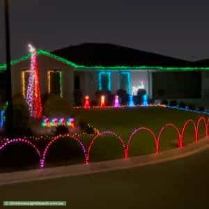 Christmas Light display at 3 Vickery Place, Nuriootpa