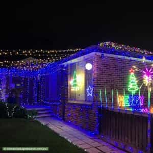 Christmas Light display at 92 Northcott Drive, Adamstown Heights