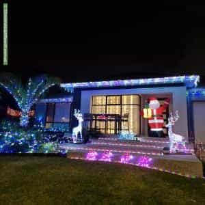 Christmas Light display at 15 Sector Place, Mullaloo