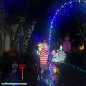 Christmas Light display at 10 Adrian Street, Bentleigh East
