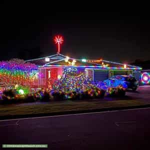 Christmas Light display at 21 Stockman Place, Walkley Heights