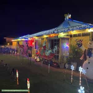 Christmas Light display at 36 Maple Avenue, Royal Park