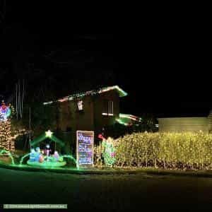 Christmas Light display at 6 Charles Eaton Court, Huntingfield