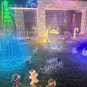 Christmas Light display at 4 Stuart Street, Dernancourt